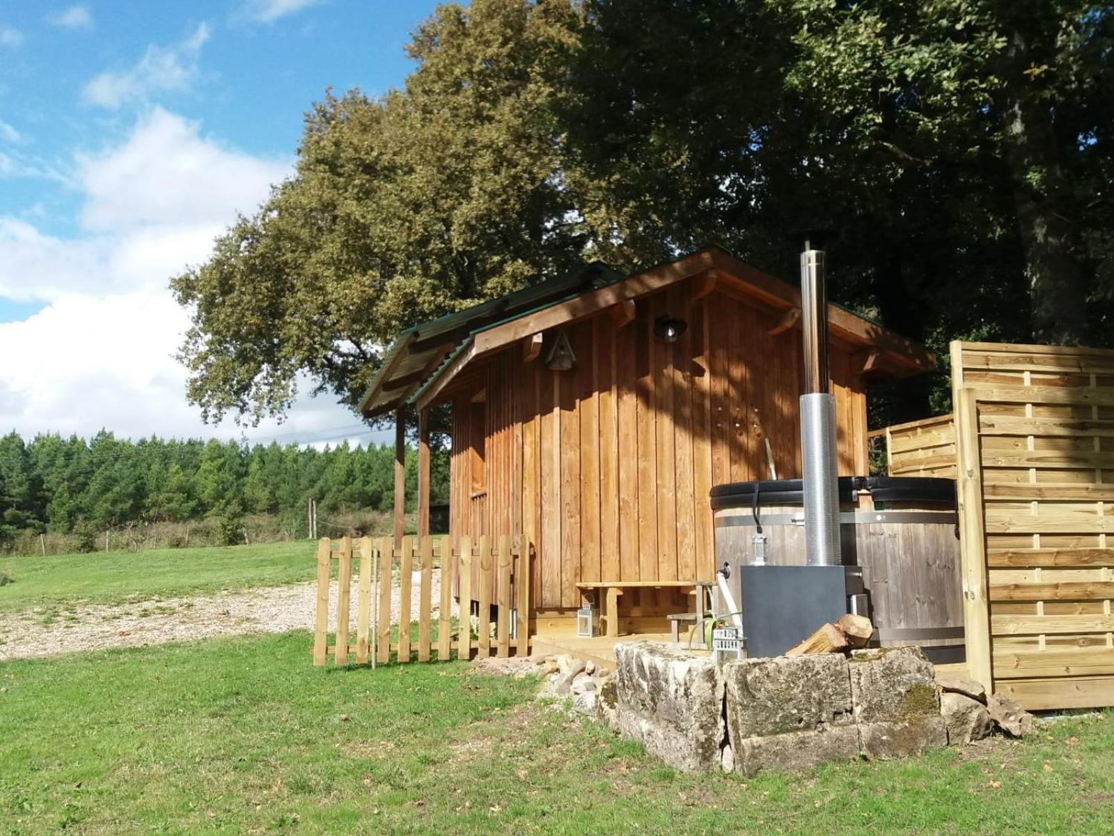 Roulotte Fleur Des Champs Villa Sigalens Dış mekan fotoğraf