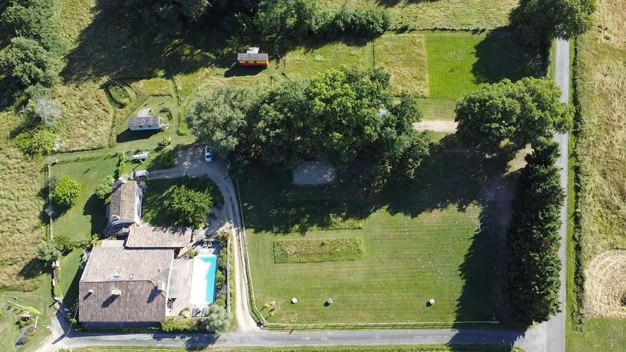 Roulotte Fleur Des Champs Villa Sigalens Dış mekan fotoğraf